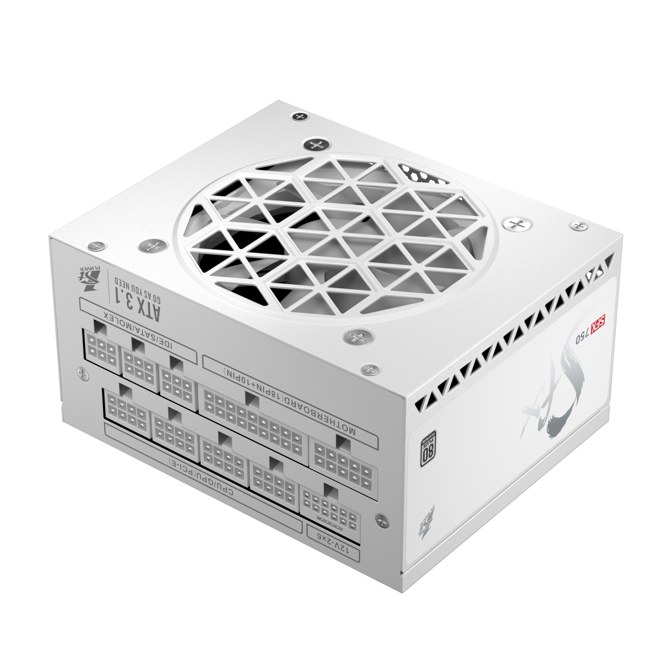 六边形战士 SFX750W ATX3 白金（白）