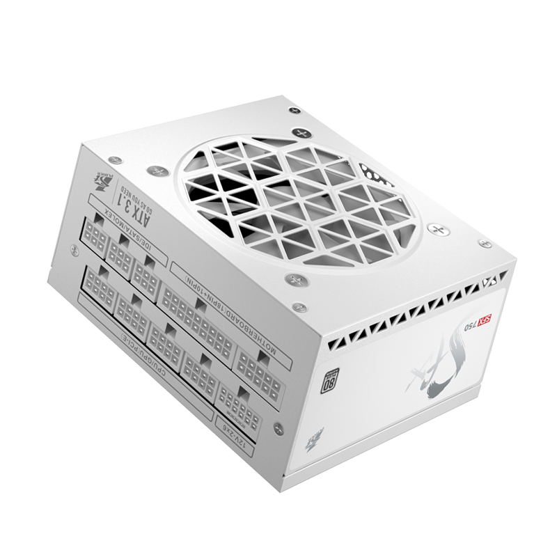 六边形战士 SFX750W ATX3 白金（白）