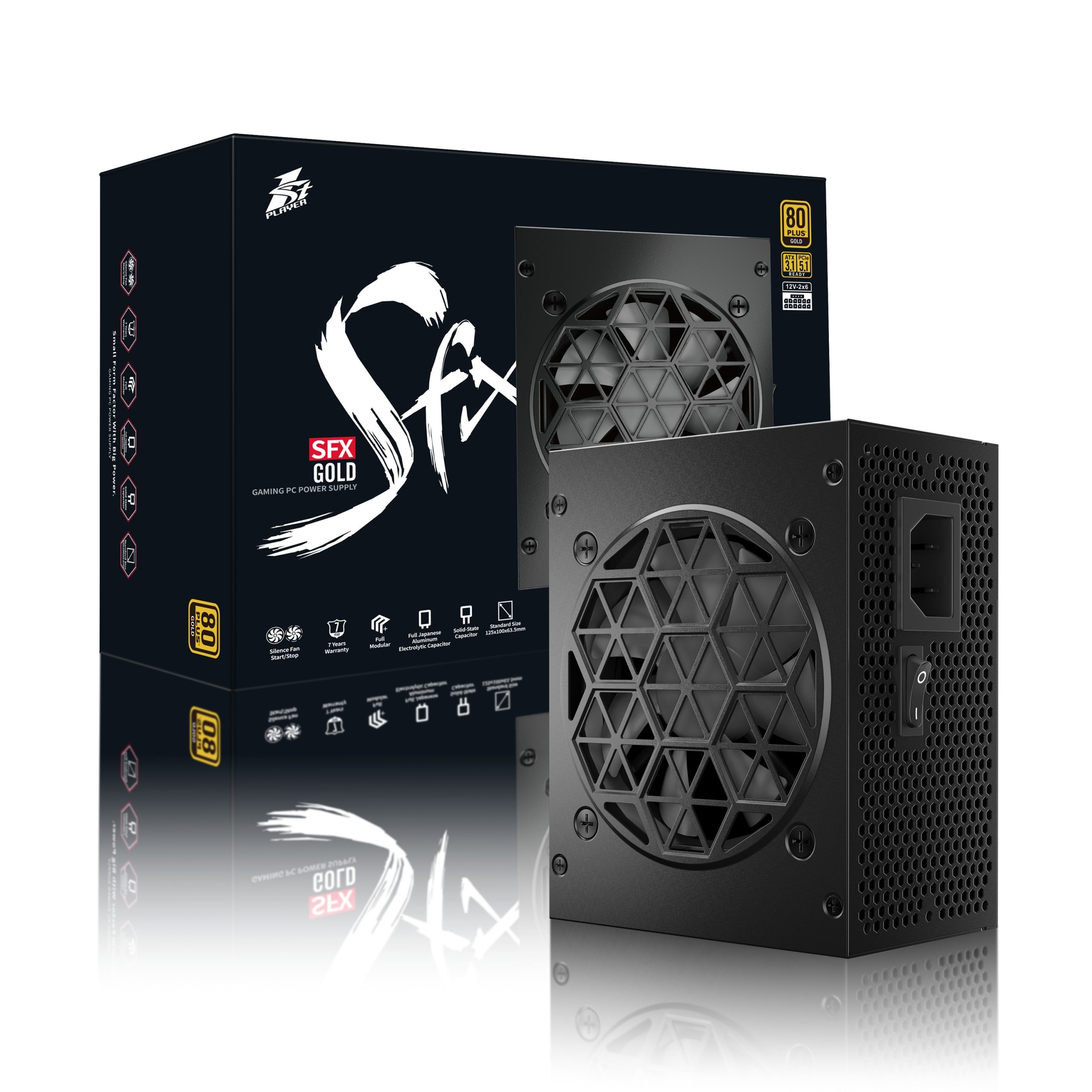 六边形战士 SFX850W ATX3 金牌（黑）